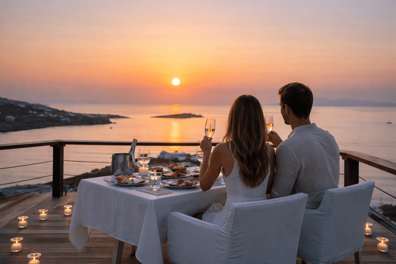 hilltop view mykonos