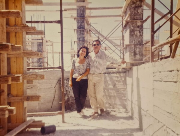 Olga and John, hotel construction 1995