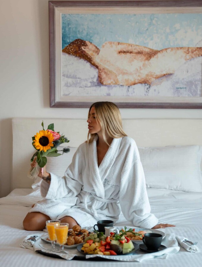 Breakfast in mykonos at Tharroe of Mykonos hotel